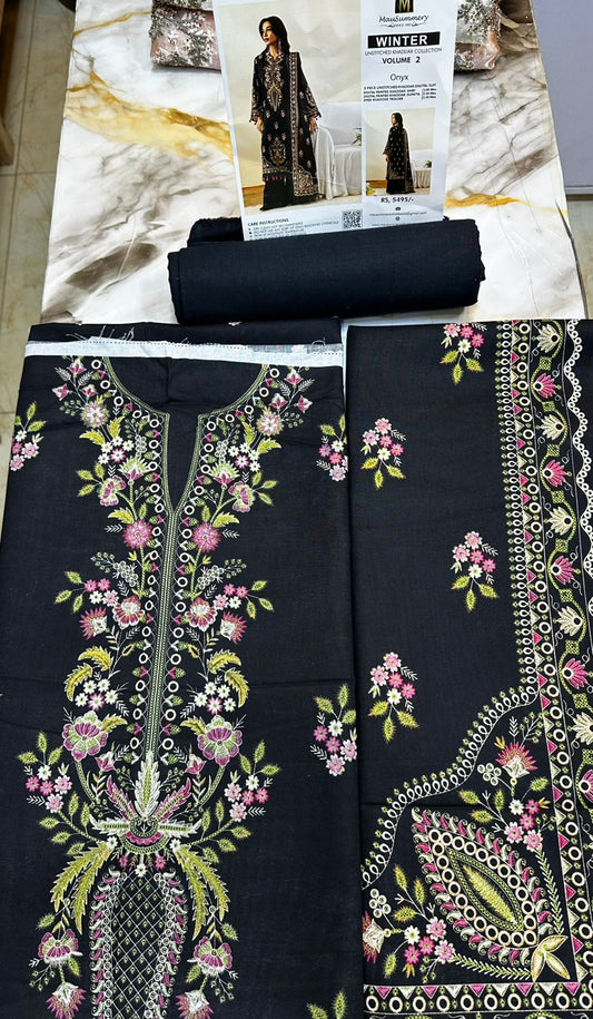 3 PIECE UNSTITCHED KHADDAR DIGITAL SUIT
