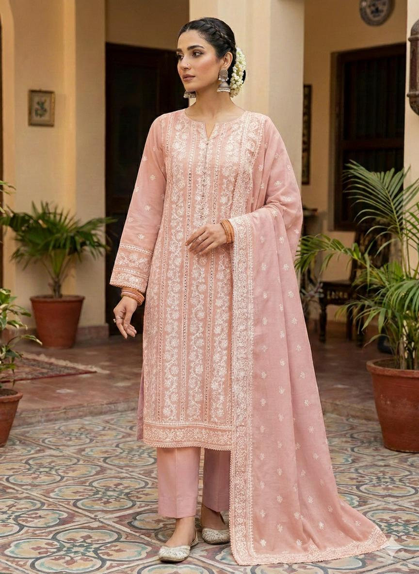 Lawn 3 piece embroidered